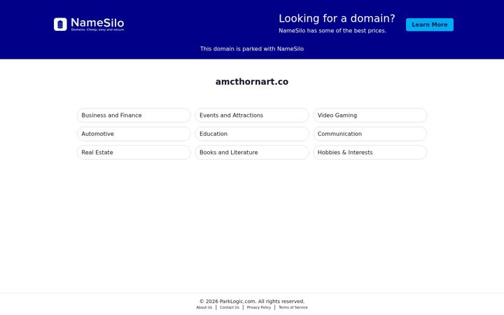 Screenshot of amcthornart.co