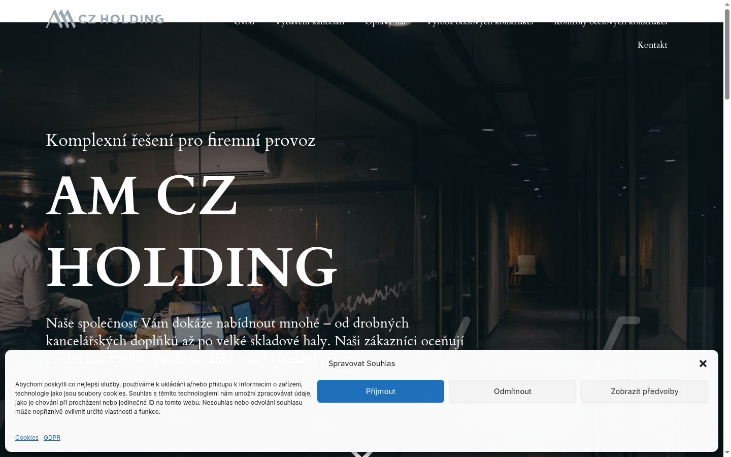 Captura de ecrã do banner de consentimento apresentado antes de qualquer interação