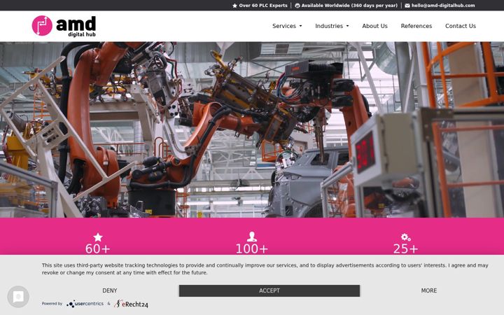 Screenshot of amd-digitalhub.com