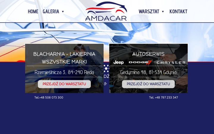 Ekrano kopija amdacar.pl
