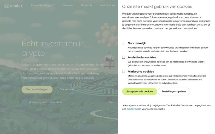 Screenshot of amdax.com