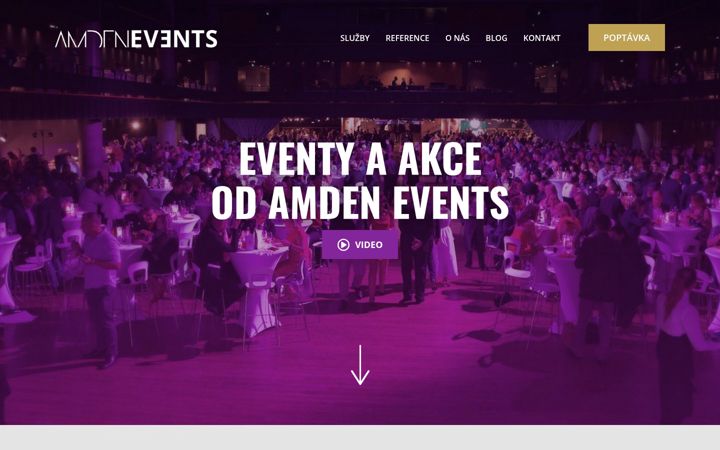 Zrzut ekranu amdenevents.cz