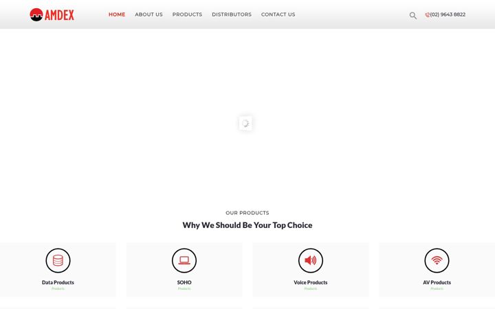 Zrzut ekranu amdex.com.au