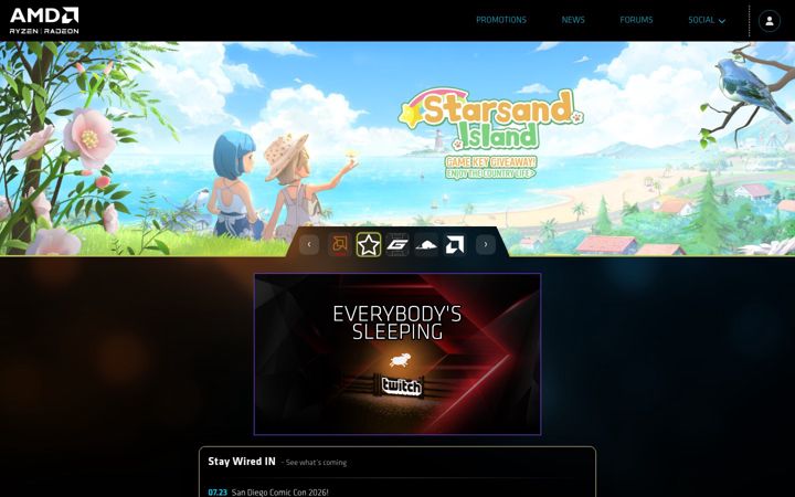 Screenshot of amdgaming.com