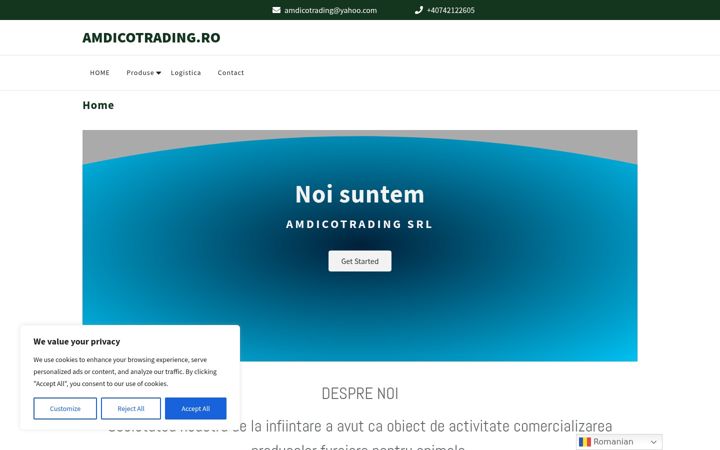 Screenshot of amdicotrading.ro