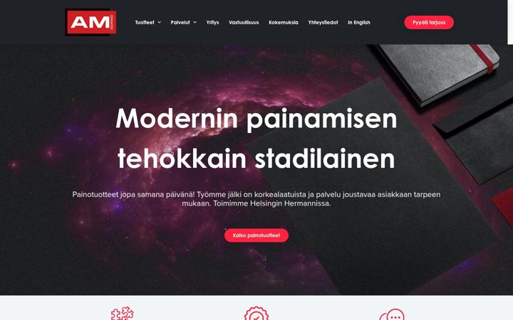 Screenshot of amdigipaino.fi