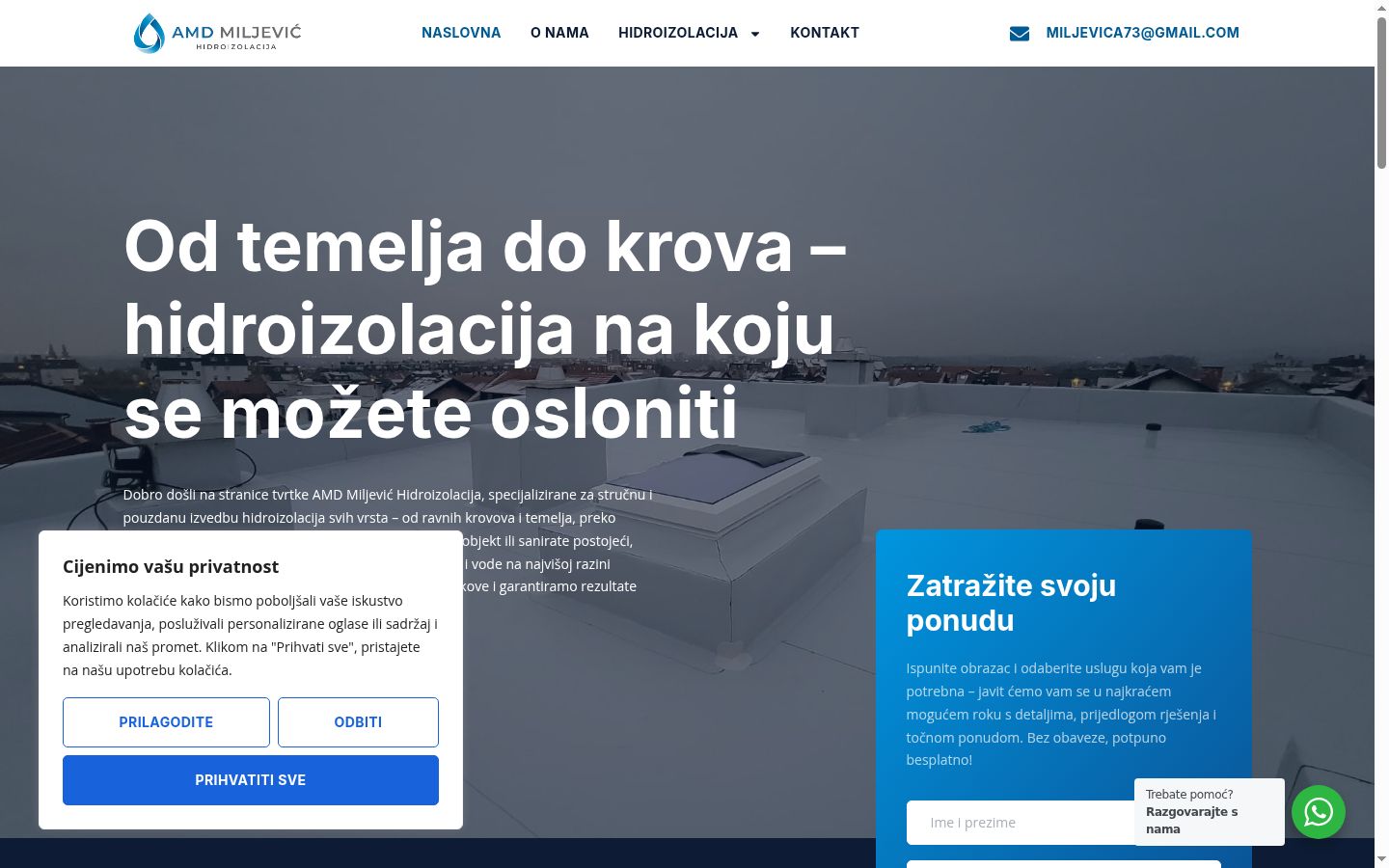 Screenshot tal-banner tal-kunsens muri qabel kwalunkwe interazzjoni