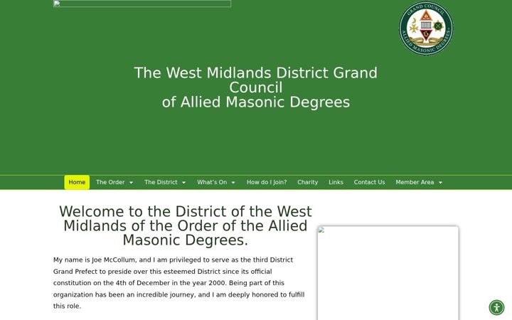 Posnetek zaslona amdwestmids.com