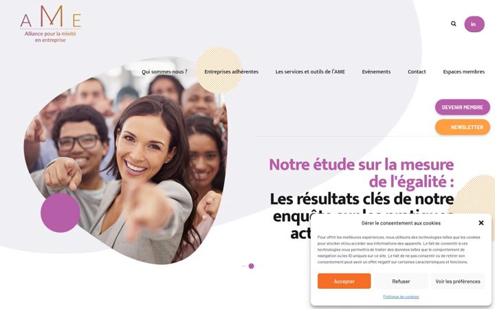 Screenshot of ame-association.fr
