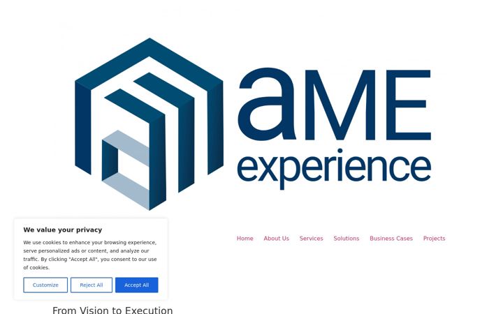 Screenshot of ame-experience.com