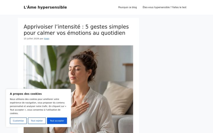 Screenshot of ame-hypersensible.com