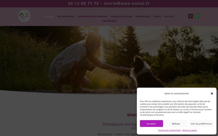 Screenshot of ame-nimal.fr