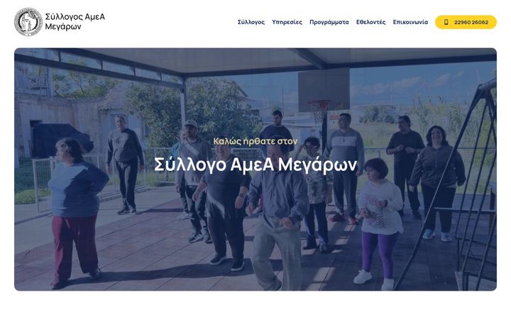 Екранна снимка на amea-megaron.gr
