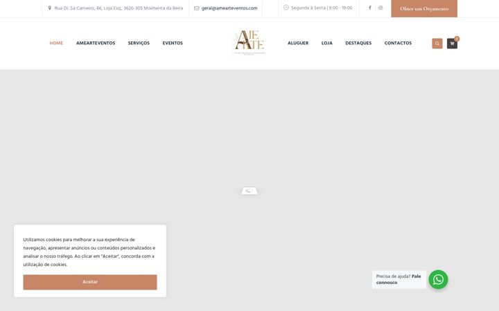 Captura de ecrã de amearteventos.com