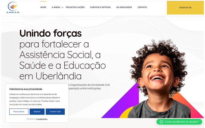 Screenshot of ameas.org.br