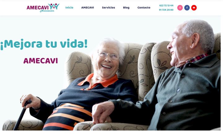 Captura de ecrã de amecavi.org