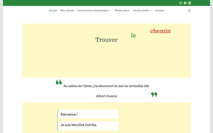 Screenshot of amechamanique.com