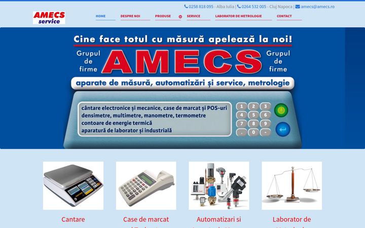 Screenshot of amecs.ro
