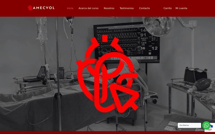 Captură de ecran a amecvol.com