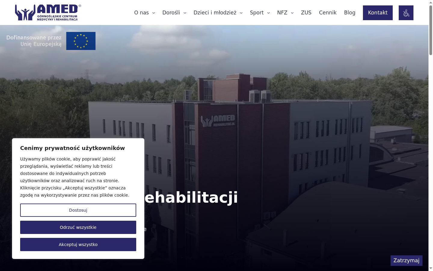 Captură de ecran a bannerului de consimțământ afișat înainte de orice interacțiune