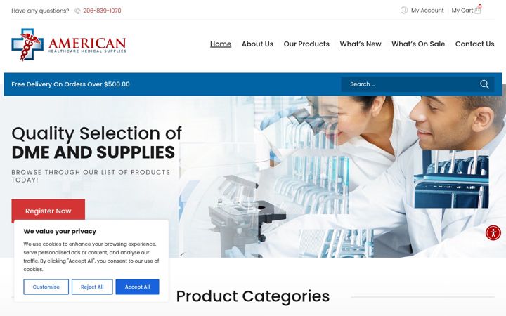 Ekrano kopija amedeuquipsupply.com