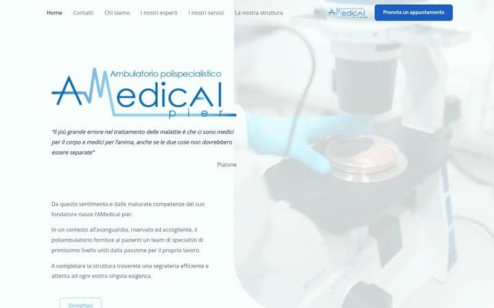 Ekrano kopija amedicalpier.com