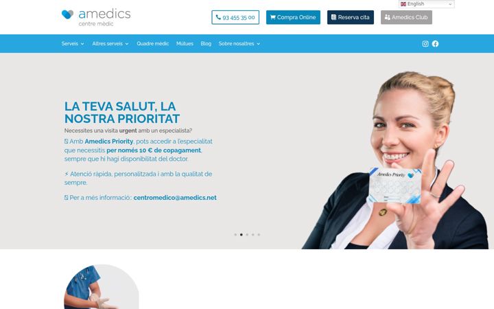 Zrzut ekranu amedics.net