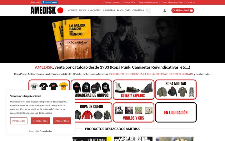 Ekrano kopija amedisk.com