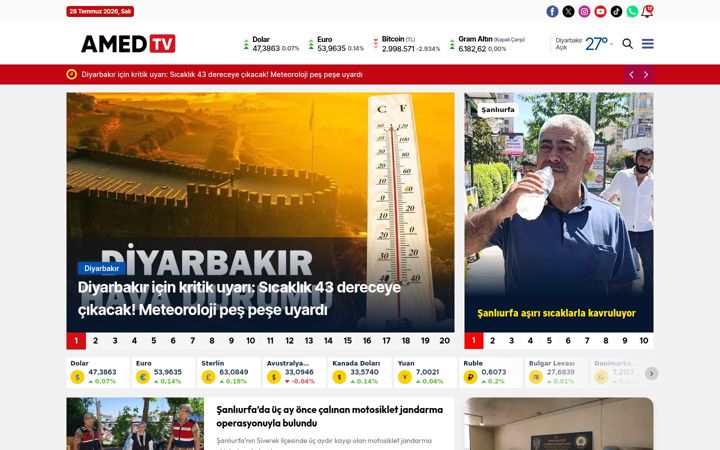 Zrzut ekranu amedtv.com