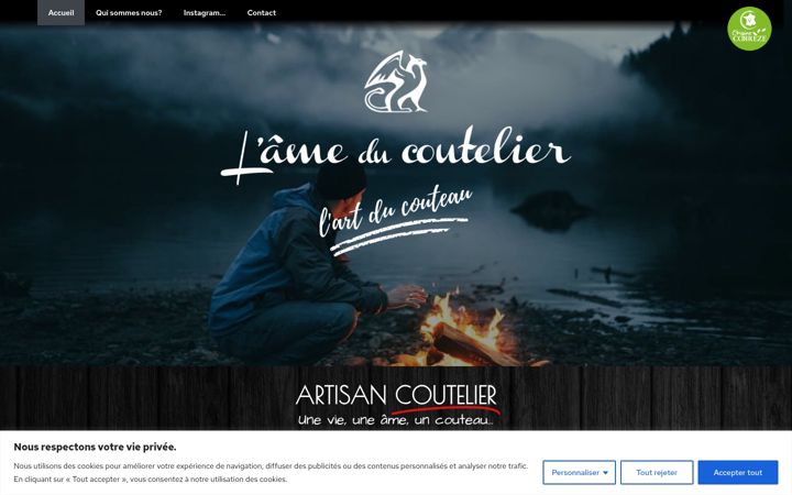 Screenshot of ameducoutelier.com