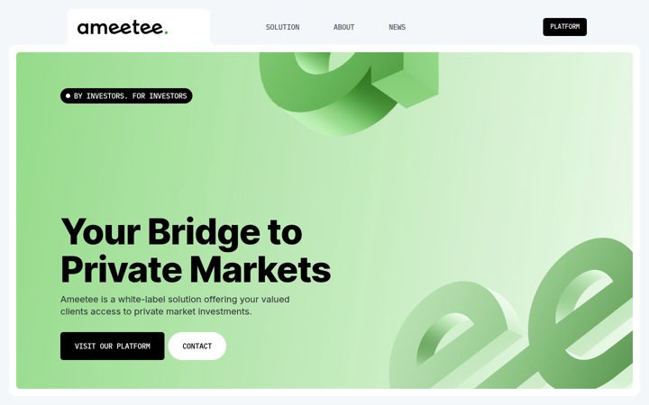 Screenshot of ameetee.io