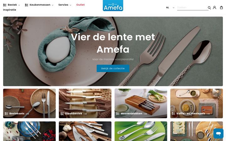 Skärmbild av amefa.nl
