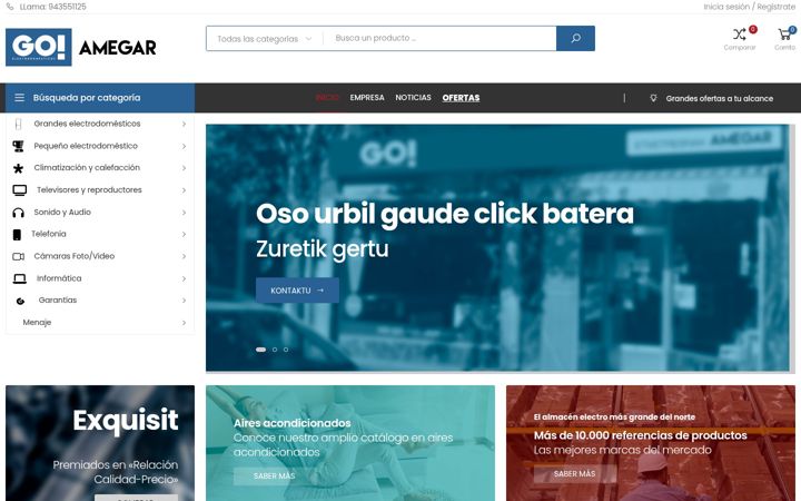 Screenshot of amegar.net