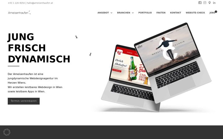 Screenshot di ameisenhaufen.at