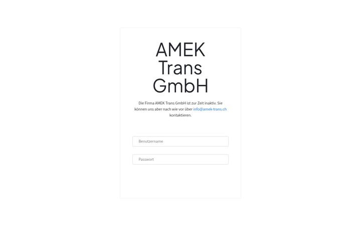 Screenshot of amek-trans.ch