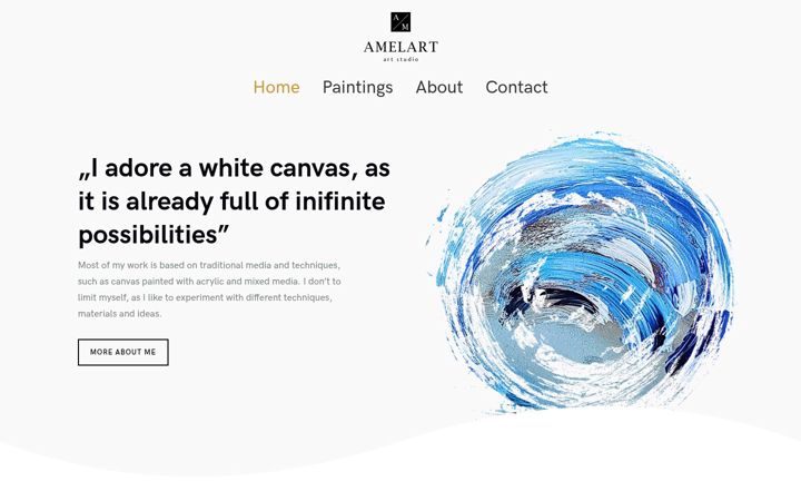 Screenshot of amelart.com