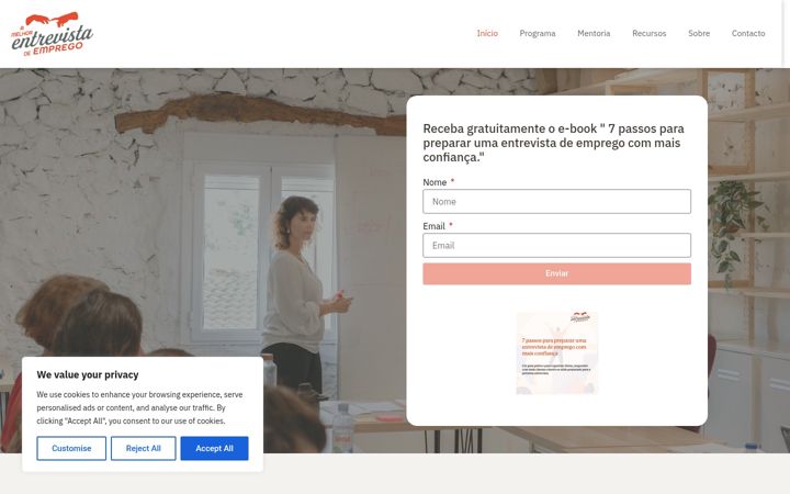 Screenshot of amelhor.pt