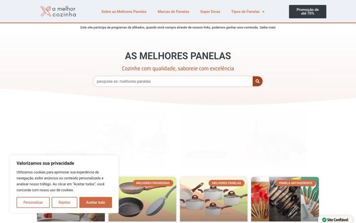 Screenshot di amelhorcozinha.com.br