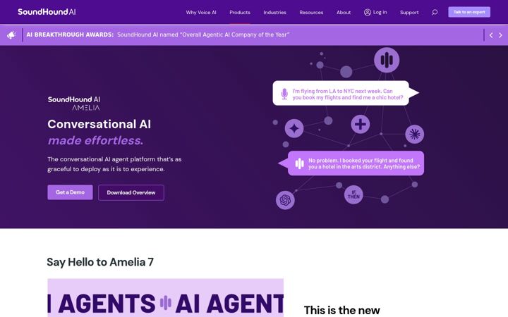 Екранна снимка на amelia.com