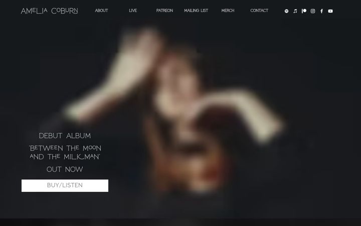 Screenshot of ameliacoburn.co.uk