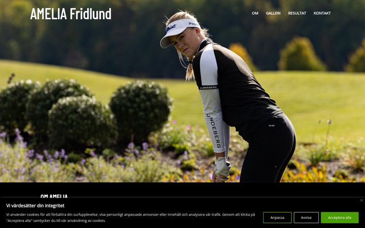 Screenshot of ameliagolf.se