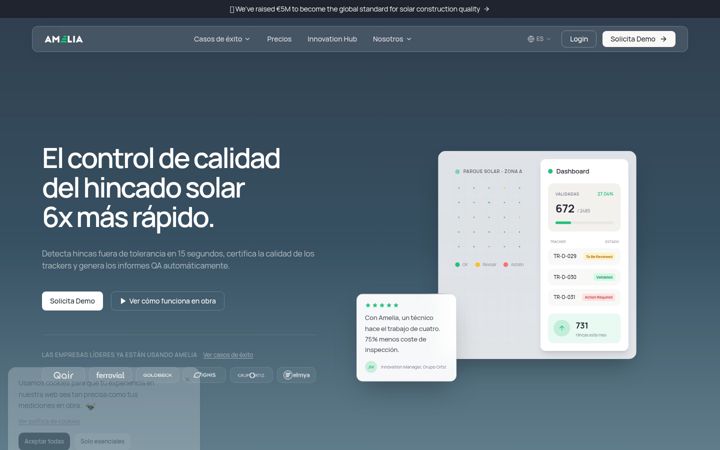Captură de ecran a ameliahub.com