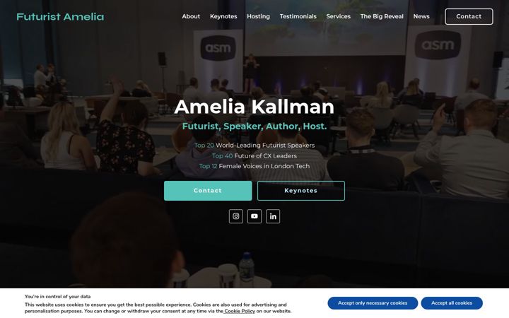 Screenshot του ameliakallman.com