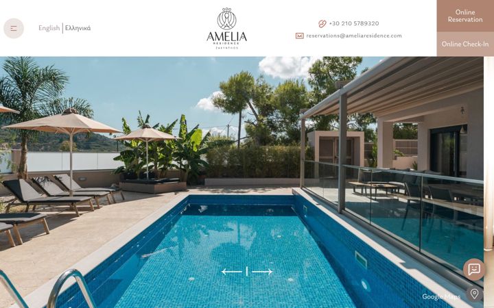 Screenshot of ameliaresidence.com