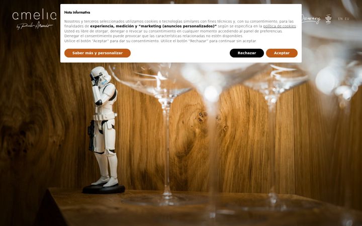 Screenshot of ameliarestaurant.com