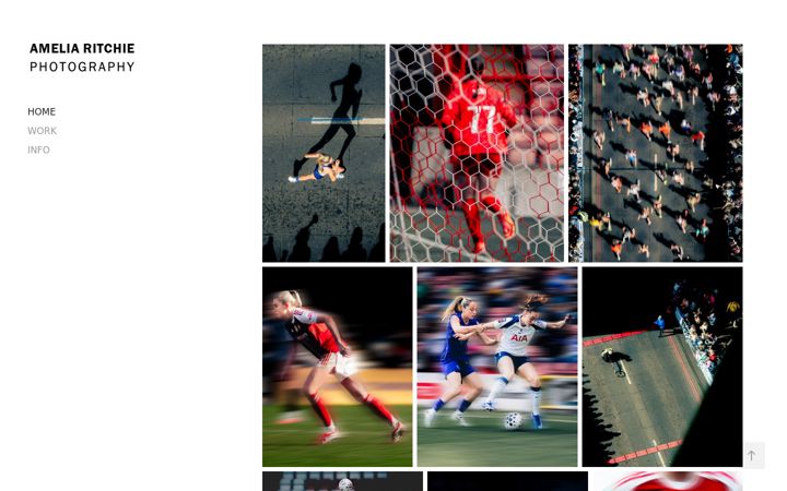 Screenshot of ameliaritchiephotography.com
