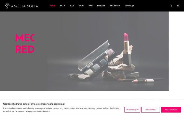Screenshot of ameliasofia.ro