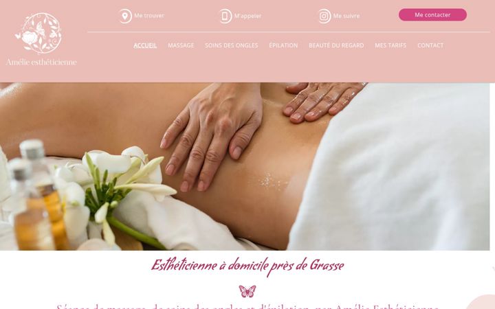 Screenshot of amelie-estheticienne.fr
