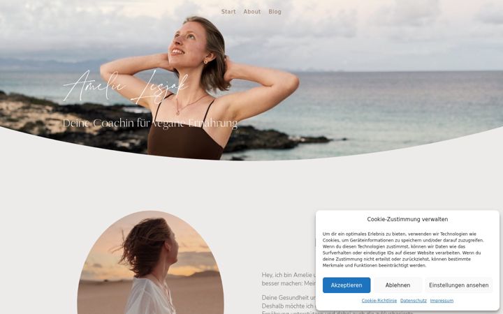 Screenshot of amelie-lesjak.de