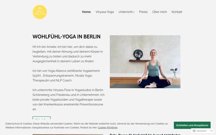 Zrzut ekranu amelie-yoga-flow.com